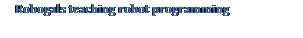 Text Box: Robogals teaching robot programming